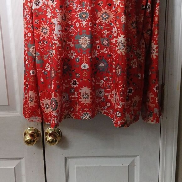 Long sleeve multicolor printed super soft top Sz 2XL NIB - Picture 2 of 7